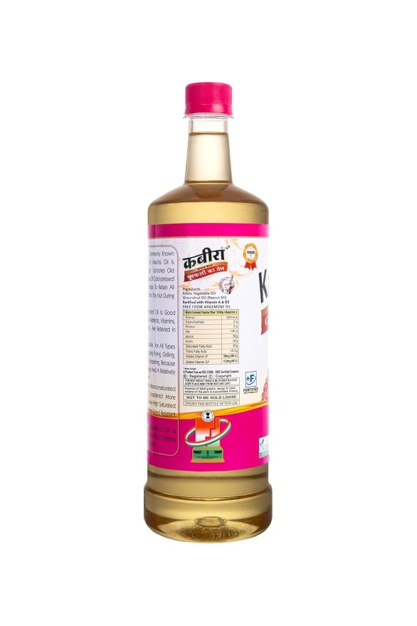 Kabira Groundnut Oil 1L | Cold-Pressed & 100% Pure | Naturally Extracted