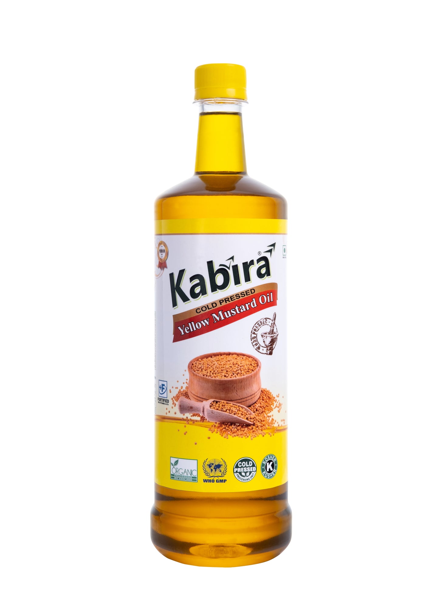 Kabira Yellow Mustard Oil 1L | Cold-Pressed & 100% Pure | Naturally Extracted