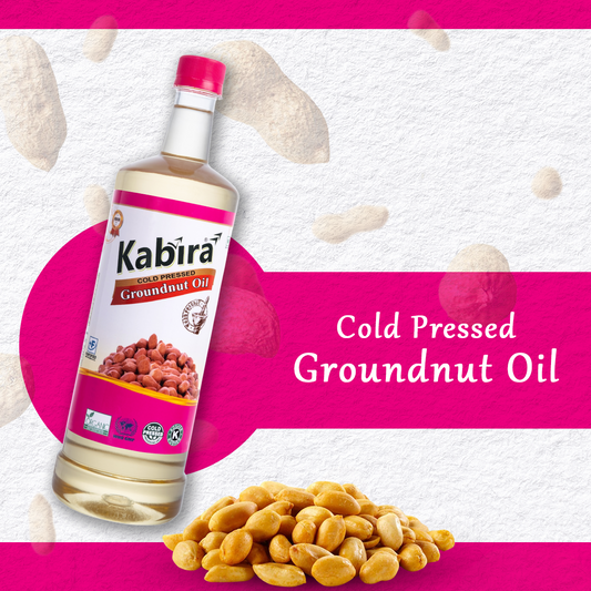 Kabira Groundnut Oil 1L | Cold-Pressed & 100% Pure | Naturally Extracted