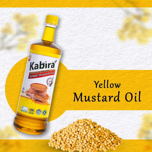 Kabira Yellow Mustard Oil 1L | Cold-Pressed & 100% Pure | Naturally Extracted
